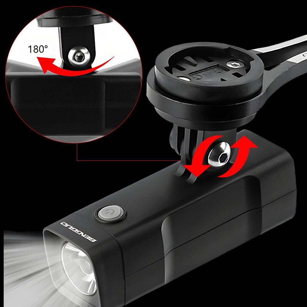 LED Bicycle Lamp USB Flashlight Portable Bike Headlight  for Outdoor Riding