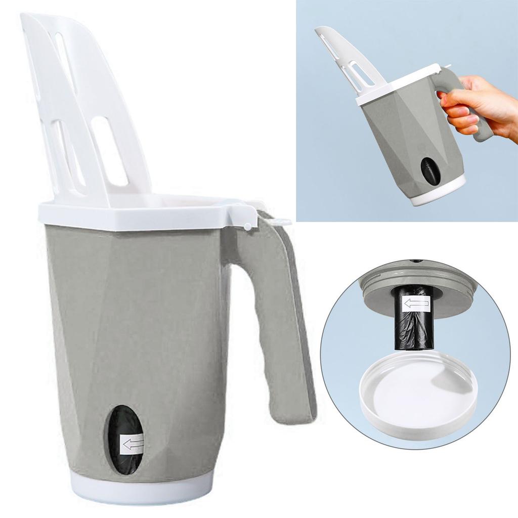 Cat Litter Shovel Detachable Portable Large Capacity Integrated Litter Scooper with Litter Box for