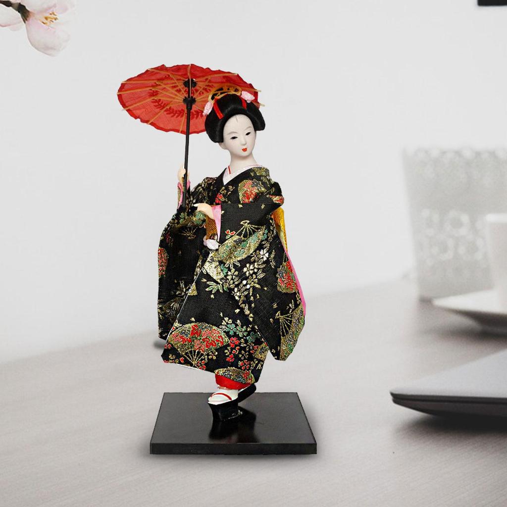 Koleksiyonluk Heykelcik Süs Minyatürler Japon Kimonolu Geyşa Bebek Asyalı Heykel Yatak Odası Çiftlik Evi Ev Ofis Doğum Günü için