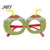 Fun Summer Vacation Eyeglasses Hawaiian Tropical Party Glasses, Glitter Felt Beach Pool Eyeglasses, Creative Event Props Ocean Luau Style Eyewear for