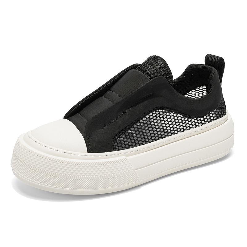 

Men s shoes board shoes men s summer mesh breathable thin mesh shoes new men s casual flat one-pedal trendy shoes 39