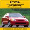 For 92-95 Honda Civic 2/3 Door Coupe Hatchback Door Garnish Trim Pillar Sash Set