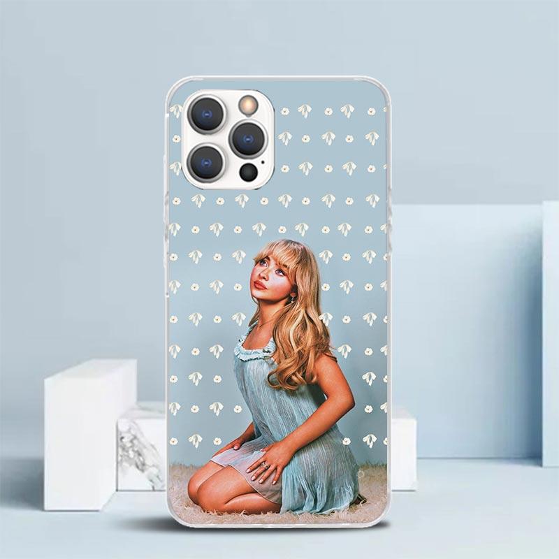 CR66 S-Sabrina C-Carpenter Soft Cover for iPhone 16 17 Air 15 14 Pro Max 16E Phone Case 13 Mini 12 11 7 SE 8 Print Pattern Fit C