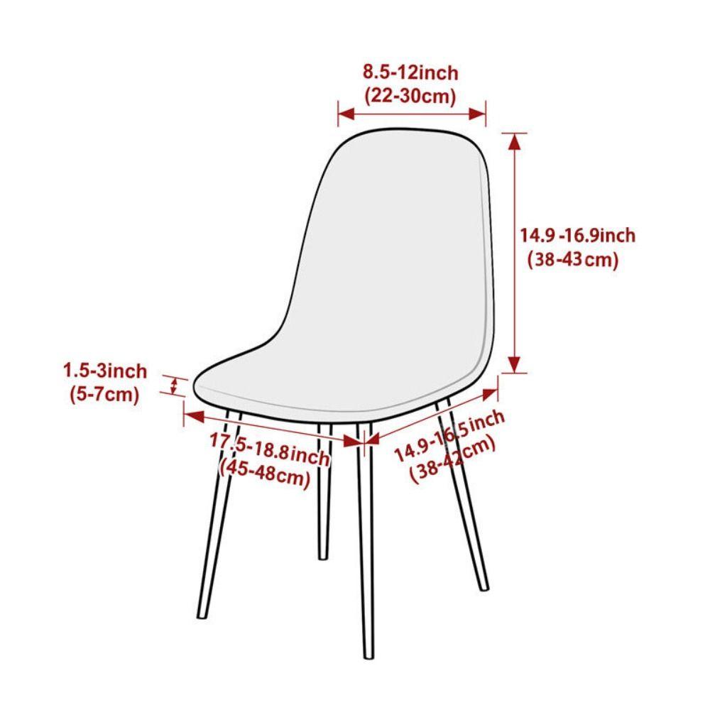 Modern Minimalist Seat Case Flower Embossed Chair Protector Shell Chair Slipcover Living Room