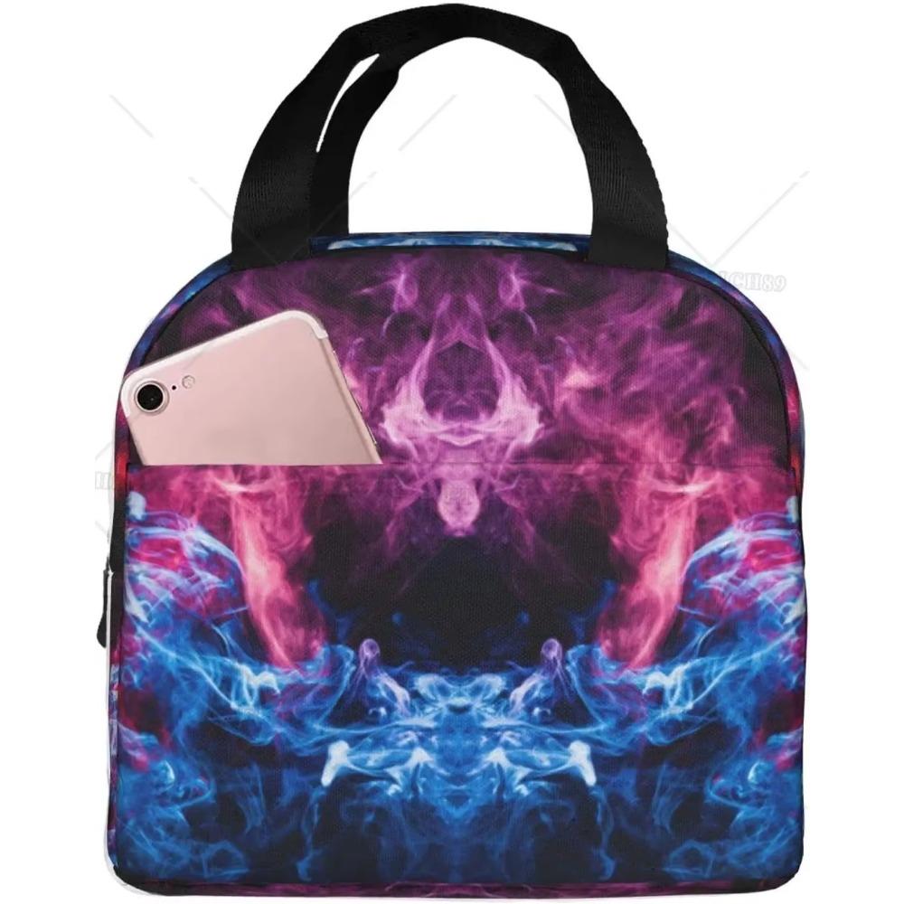 Mandala Reusable Lunch Bag for Women Men Kids Insulated Lunch Box Cooler Tote Bag Thermal Lunchbag for School Work Picnic