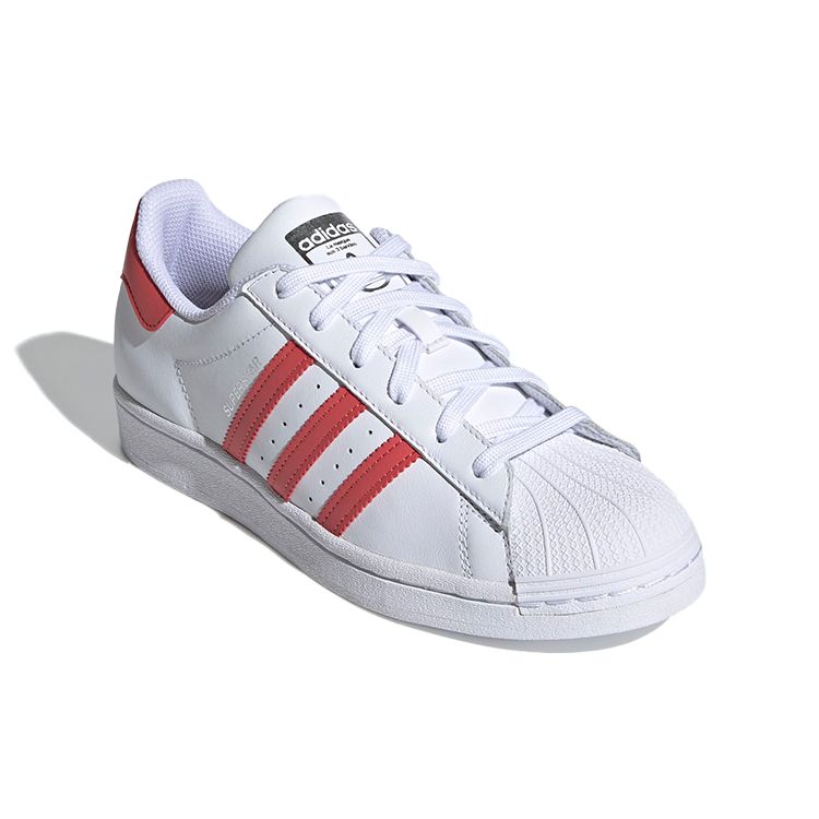 Adidas Superstar Cloud White Pink Dámské tenisky Crew-Red Matně-Stříbrné FX6075