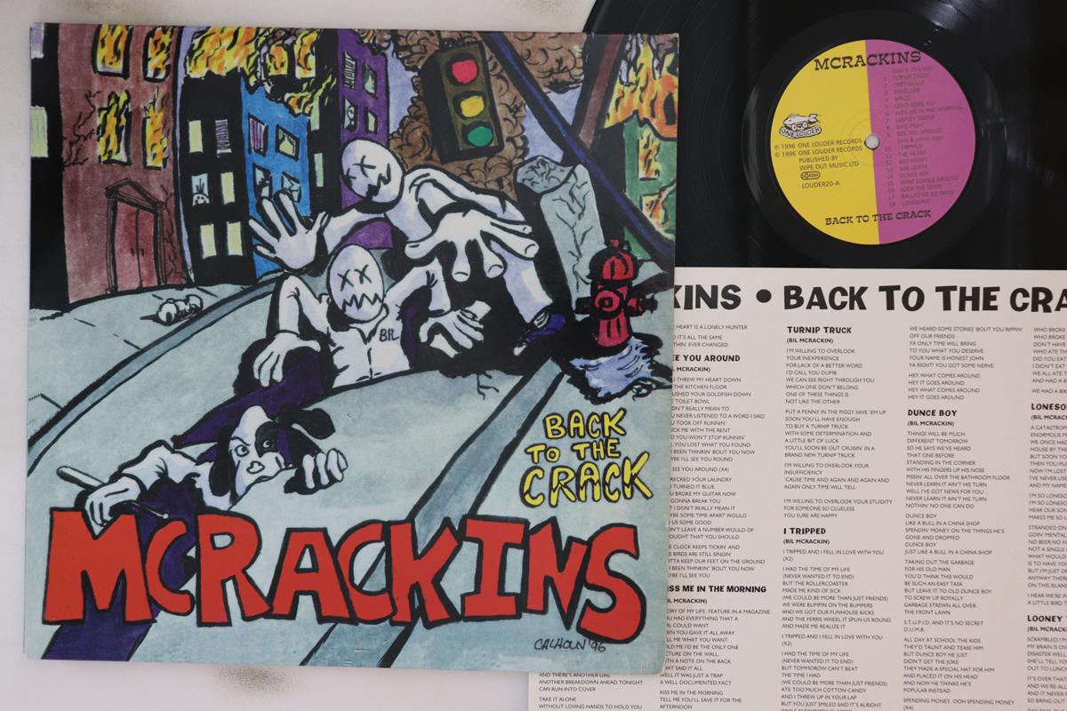 

LP Record MCRACKINS - Back To The Crack LOUDER20 One Louder 1996 UK Rock Used