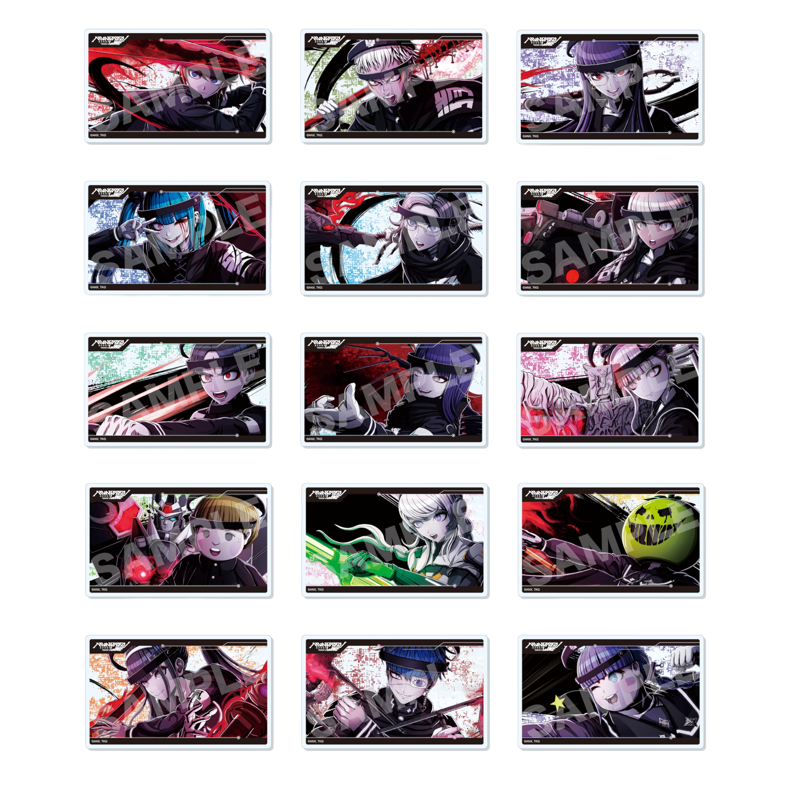 

HUNDRED LINE Final Defense Academy Acrylic Cards BOX of 15