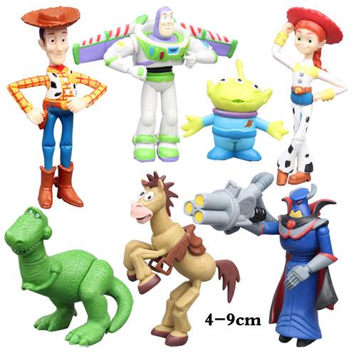 Anime Toy Story 4 Cartoon Figure Toy Woody Buzz Lightyear Rex Alien forky Doll action figure Children Gift