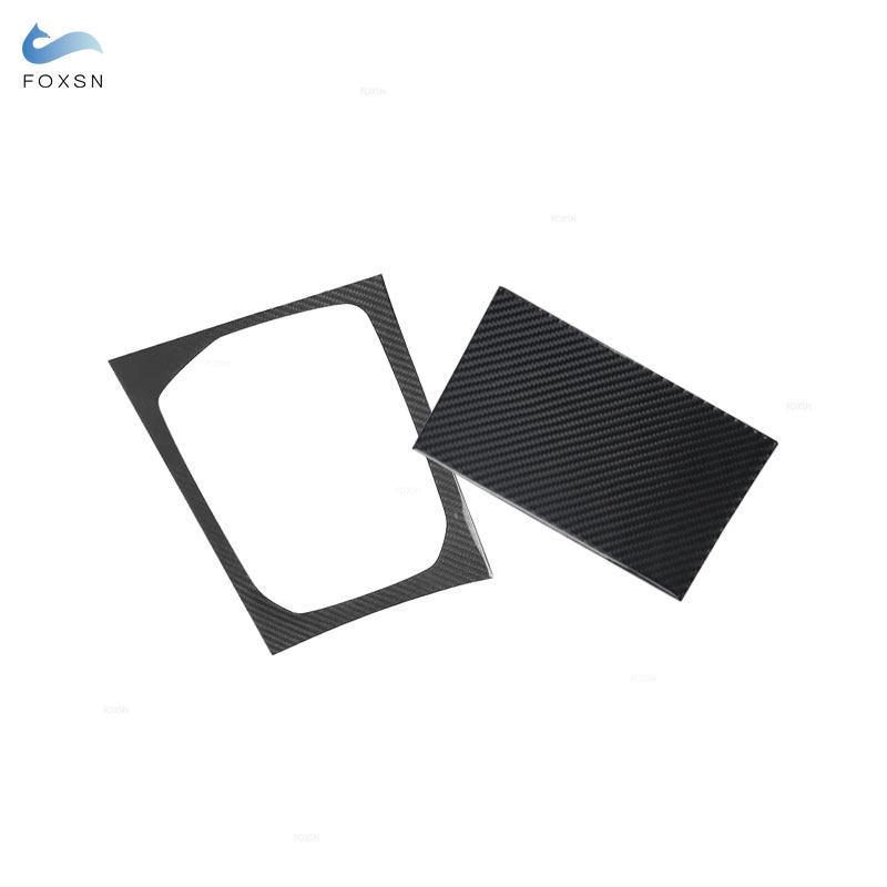 Soft Carbon Fiber Car Inner Center Console Gear Shift Panel Frame Trim Cover For BMW 8 Series M850i G15 G16