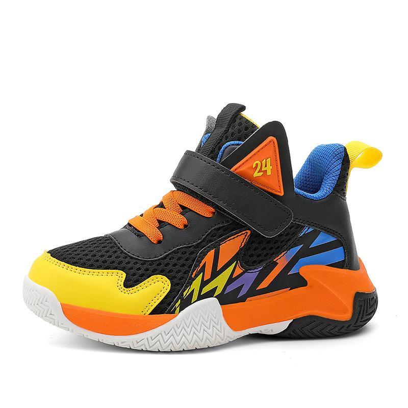 Children's Basketball Shoes 2025 Summer New Professional Training Shoes Boys Sports Shoes Girls Mesh Breathable Children