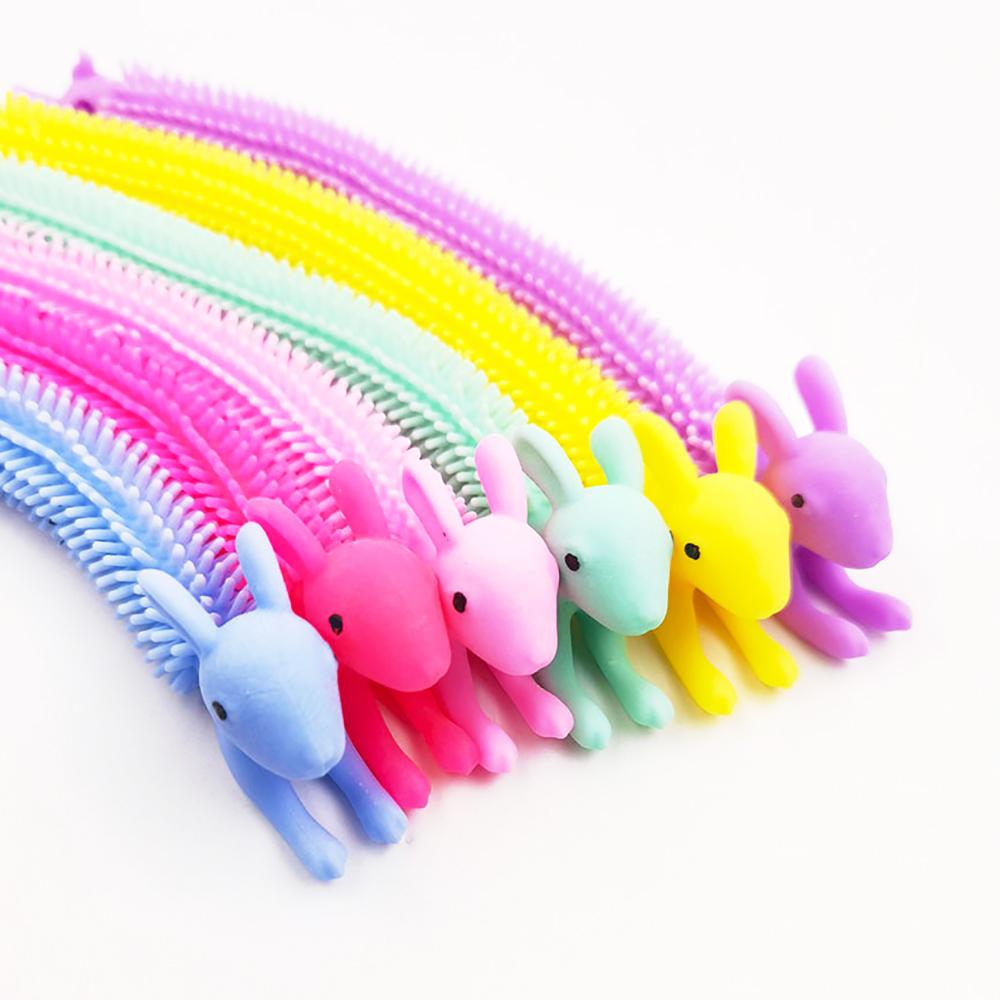 Silicone world Worm Noodle Stretch String TPR Rope Anti Stress Toys String Fidget Autism Vent Toys Decompression Toys Vent Toys