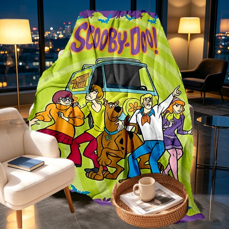 Scooby Print Blanket - Soft & Comfortable, for Bedroom, Travel, Sofa, Home Decoration - Birthday Christmas Gift for Friend