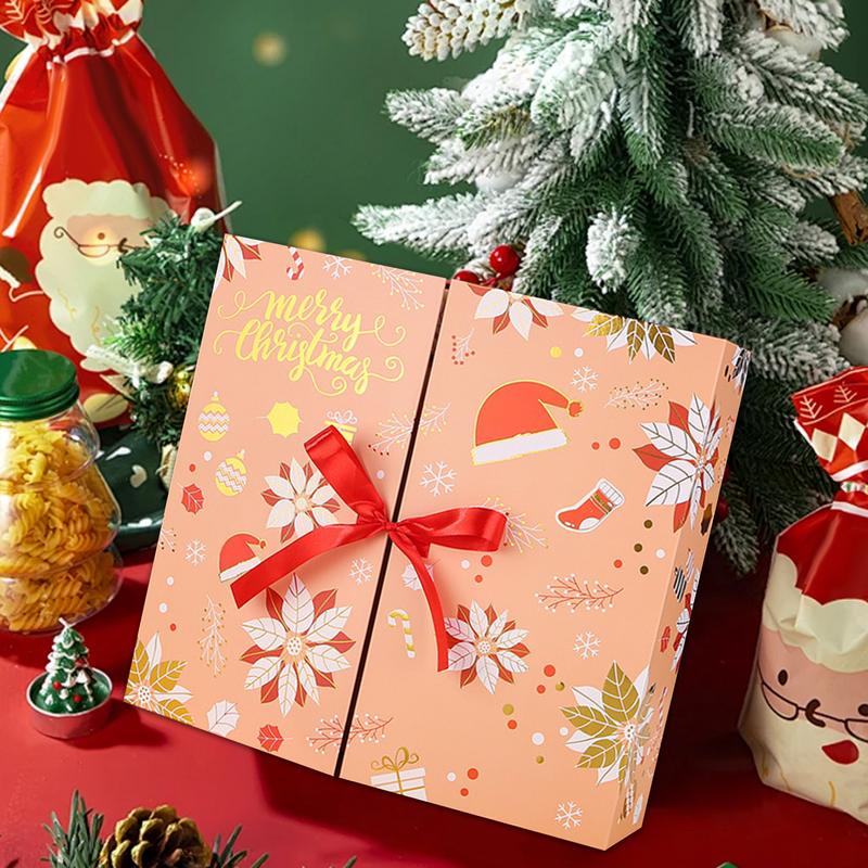 2025 New Christmas Gift Box 24 Days Countdown Calendar Empty Advent Cardboard Boxes To Fill For Small Gift And Models