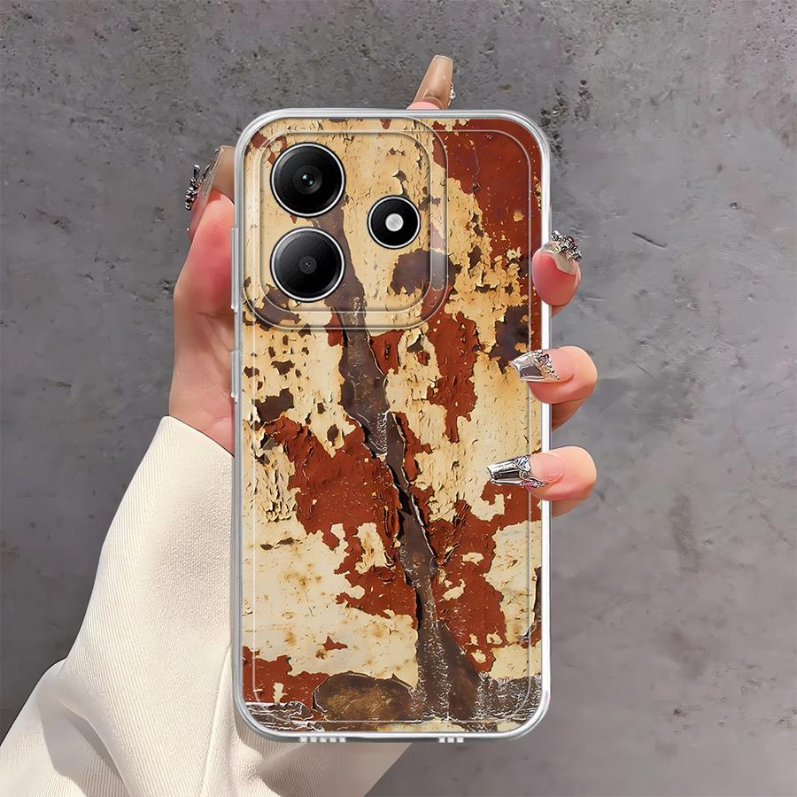 

Soft Phone Cover Case for Xiaomi Redmi Note 14 Pro Plus 12S 13C 11S Note 13 A4 14C 10S 12 9 10 11 Rust Art Redmi Note 12 Pro+