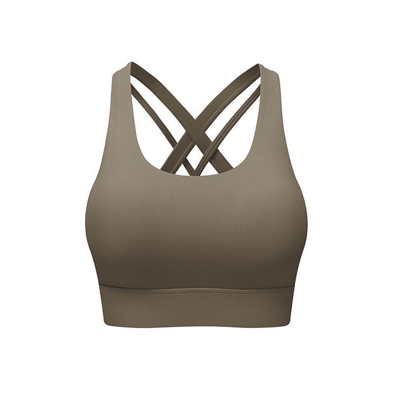 Улучшенный цельный спортивный бюстгальтер для йоги с ощущением обнаженности, дышащий, быстросохнущий, красивый дизайн спины Small