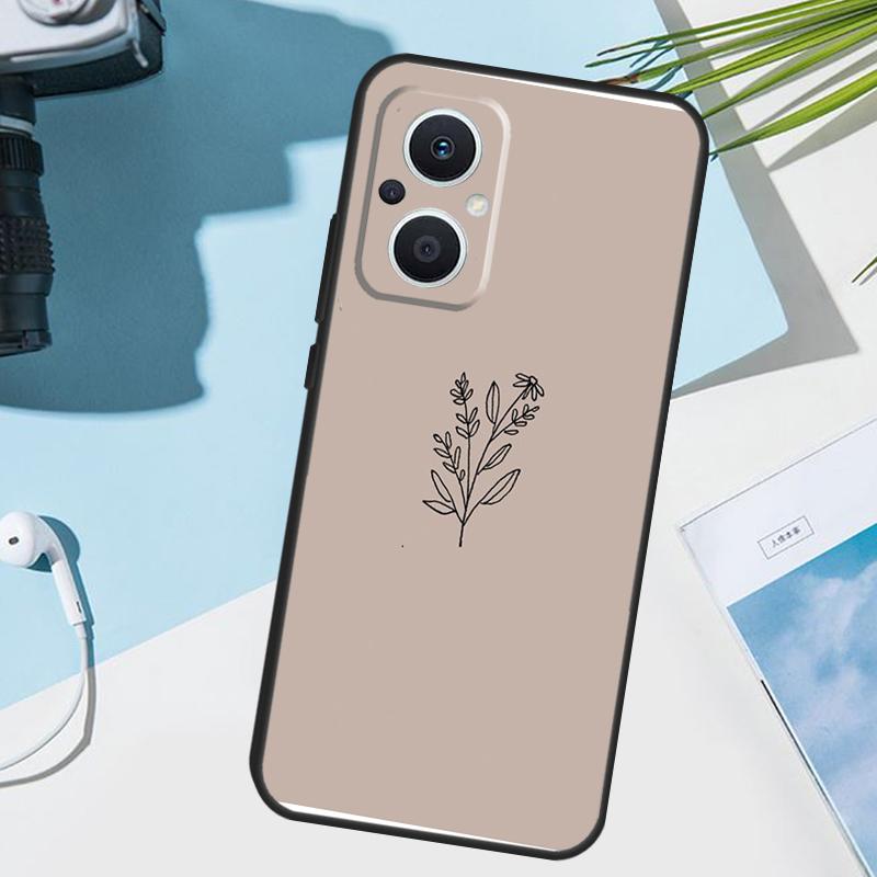 

Minimalist Aesthetic Flower Cover For OPPO Reno 11 12 13 14 Pro 11F 12F 13F 14F 7 8 Lite OPPO Find X5 X6 X8 X9 Pro Case OPPO Find X5