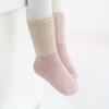 5 Pairs viel Anti Slip Warm Boden Socken Patchwork Verdicken Fleece Plüsch Unisex Mädchen Jungen Socke