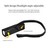 Outdoor Head-Mounted LED Lamp with Motion Sensor Long Battery Life High Brightness Ear-Hanging Flashlight Multifunctional Headlamp for Night Fishing
