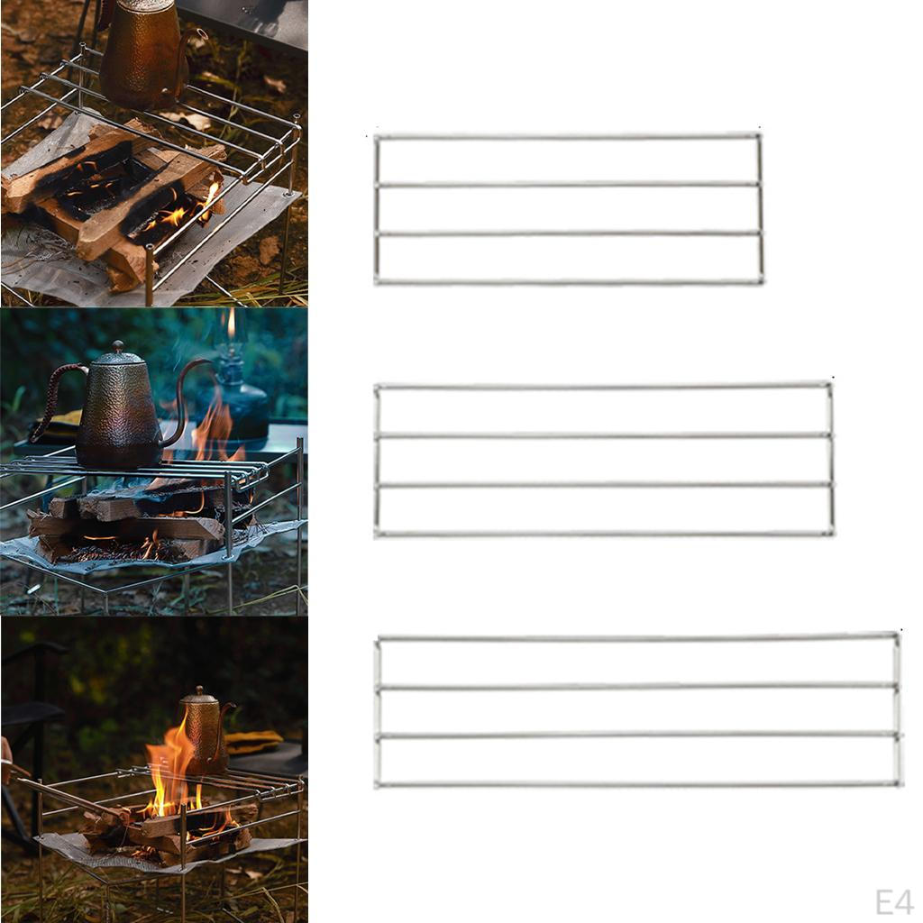 Barbecue Net Pot Rack Grill Pan Baking Tray Mesh Outdoor Hiking Supplies