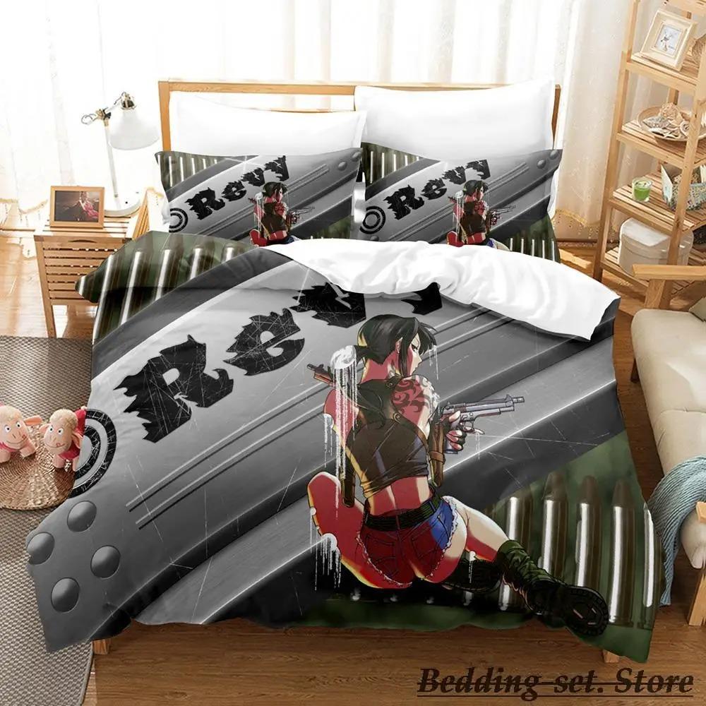 Black Lagoon Bedding Collection Single Twin Full Queen King Size Bed Collection Adult Kid Bedroom Duvetcover Collections Anime Parure De Lit Bed