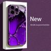 Purple Water Drop Effect for iphone 17 case Fashion for coque iphone Case fundas Glass for iPhone 17 16 15 14 13 12 pm Pro Plus