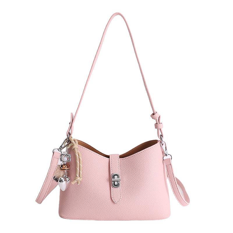 New Temperament Armpit Bag Women's Bag Fashionable Soft Leather Handbag Shoulder Bag Elegant and Fashionable Commuter Crossbody Bag