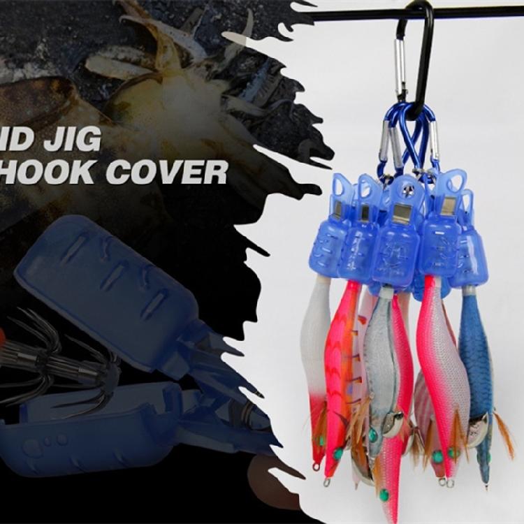6Pcs Fishing Hook Squid Jig Hook Protector Fishing Hook Cover Jig Hook Protector
