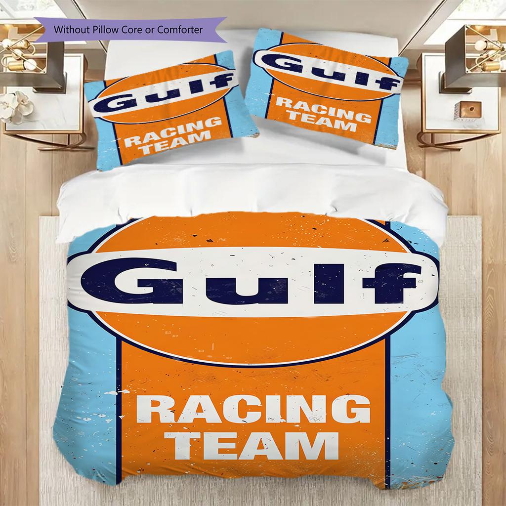 Gulf Team Logo Bedding 1 Duvet Cover 2 Pillowcase Without Core Christmas Birthday Gift Bedding Set Duvet Cover And Pillowcase