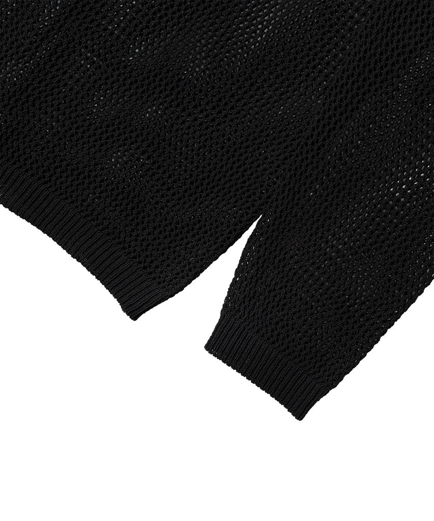 ULKIN [Runway] Mugung Crochet Knit Pullover_Black