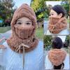Warm Polyester Winter Hat Winter Warmer Full Face Ski Mask Caps Windproof Balaclava for Women Man