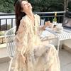 2026 Beautiful French Floral Knee-Length Summer Dress - Fairy Style