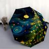 1pc Christmas Tree Automatic Folding Umbrella - Design, Durable Iron Frame for Travel, Outdoor, Beach Fashion Accessory a0920040