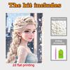 Disney Pearl Painting Queen Elsa DIY Pearl Art Painting Pearl Gem Painting Pictures Crafts Special Shape Home Wall Decoration