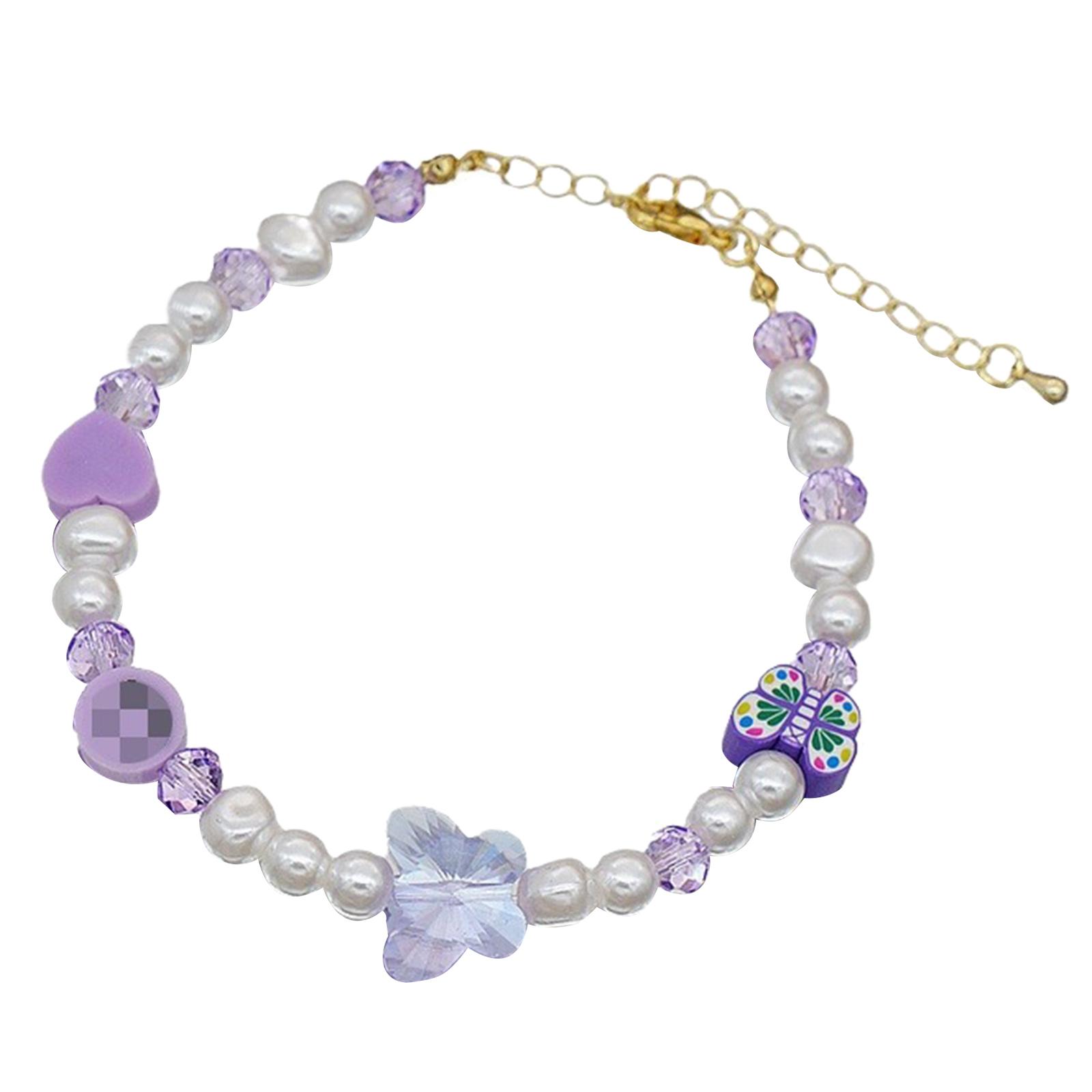 

Модный браслет-бабочка, стильная цепочка на запястье с бусинами, регулируемая длина, стильный аксессуар для повседневной носки золотой