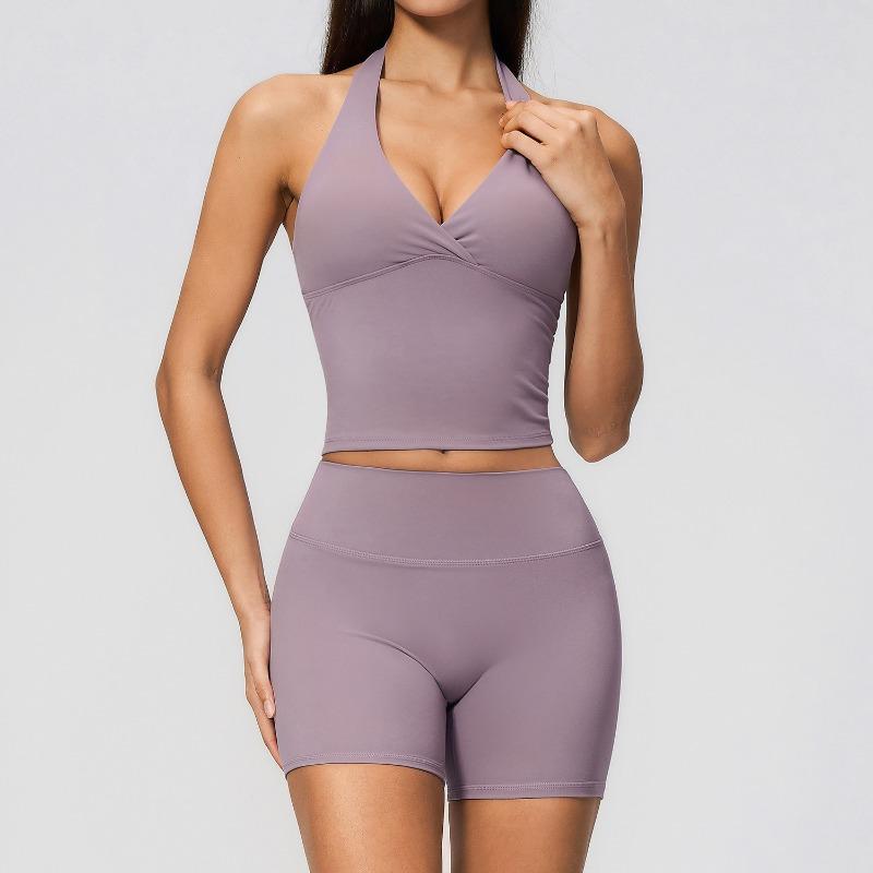 Yoga pak fitness geen schaamte draad billift dubbele taille yoga tweedelig pak