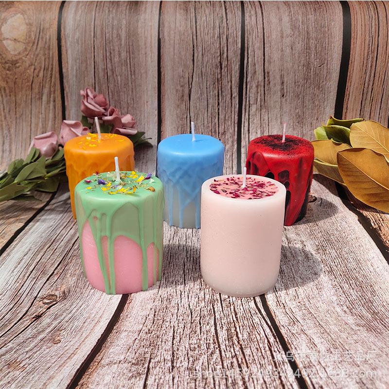 Small Human Couple Candles: Male & Female Figures