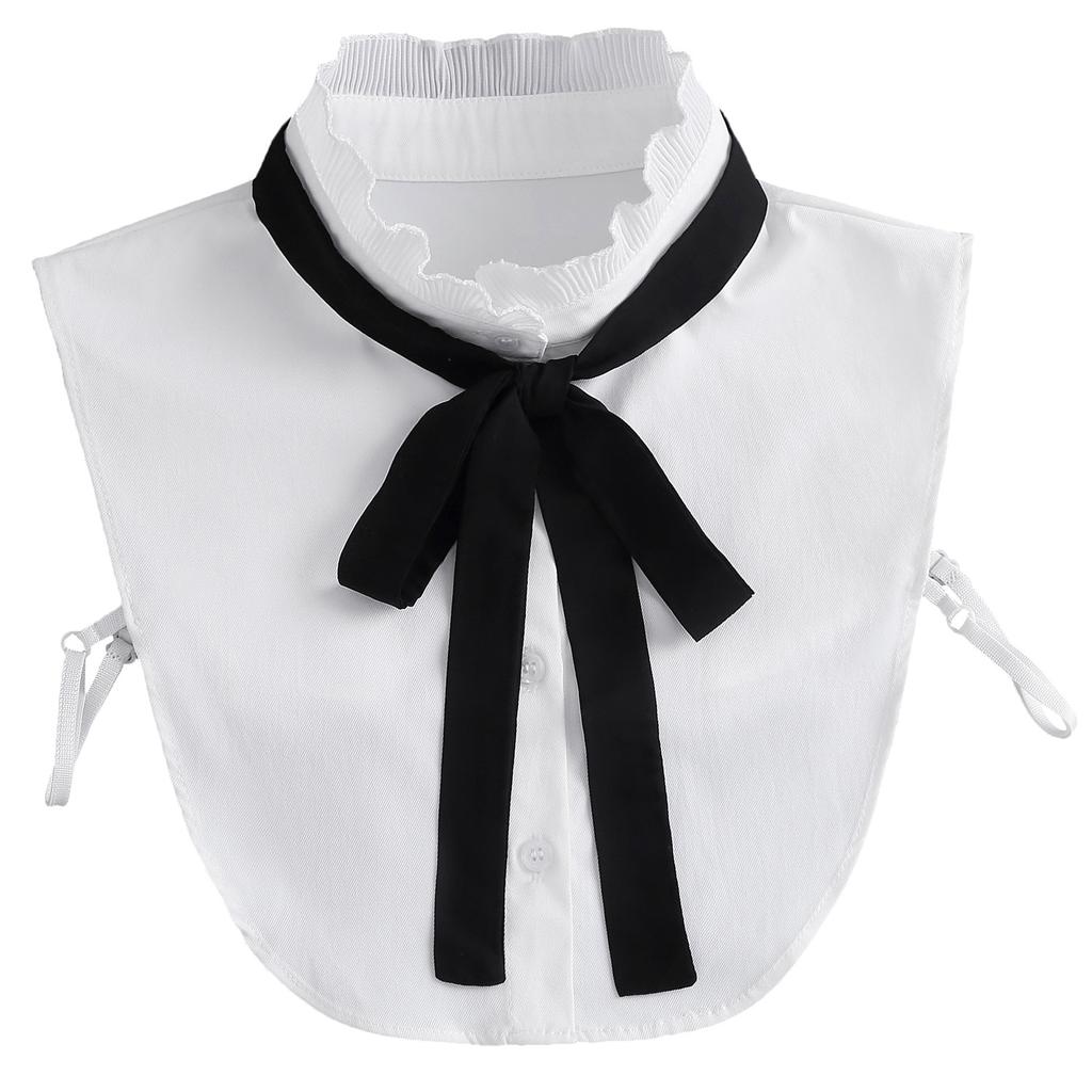 Formal False Collar Women Embroidery Faux Col Half Shirt Blouse Fake Collars Sweater Shirt Detachable Collars Accessories