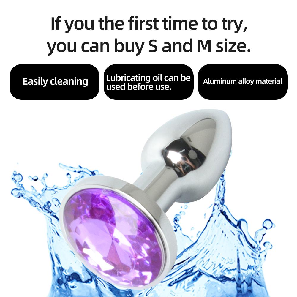 Anal Plug Waterproof Stainless Steel Smooth Touch Anal Buttplug Sex Toys Sex Products Men/Women/gay Sex Toys butt dilator