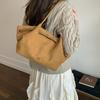 Large Capacity Vintage Suede Fashion Commuter Simple Autumn Shoulder Portable Tote Bag