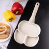 Patelnia marmurkowa 3 w 1 do jajek naleśników placków pancake 18cm BEŻOWA KLAUSBERG KB-7825