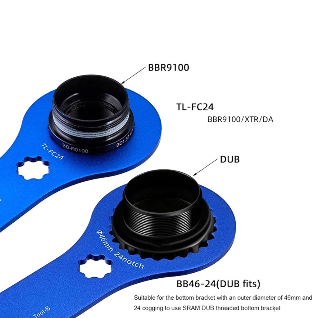 Multifunctional Bicycle Removal and Installation Tool 2pcs Dub BB Bottom Wrench Integrated Set Tool for BB51 BB52