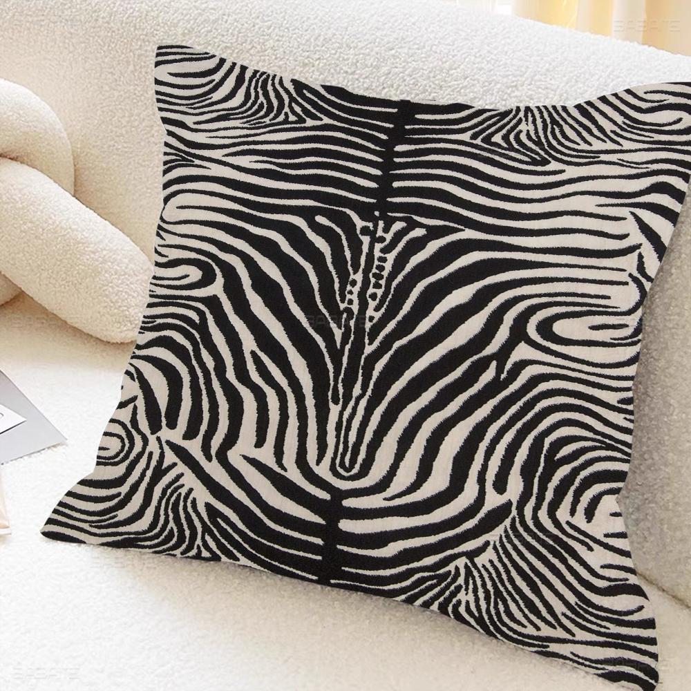 

Zebra Pattern Cushion Cover Pillowcase Upholstery Sofa Throw Pillow Home Decor Pillowcas 16x16Inch