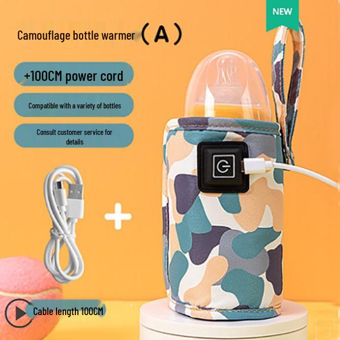 

Універсальний мультяшний підігрівач для молока: Трирівневий нагрів, Портативний ізольований чохол для пляшки