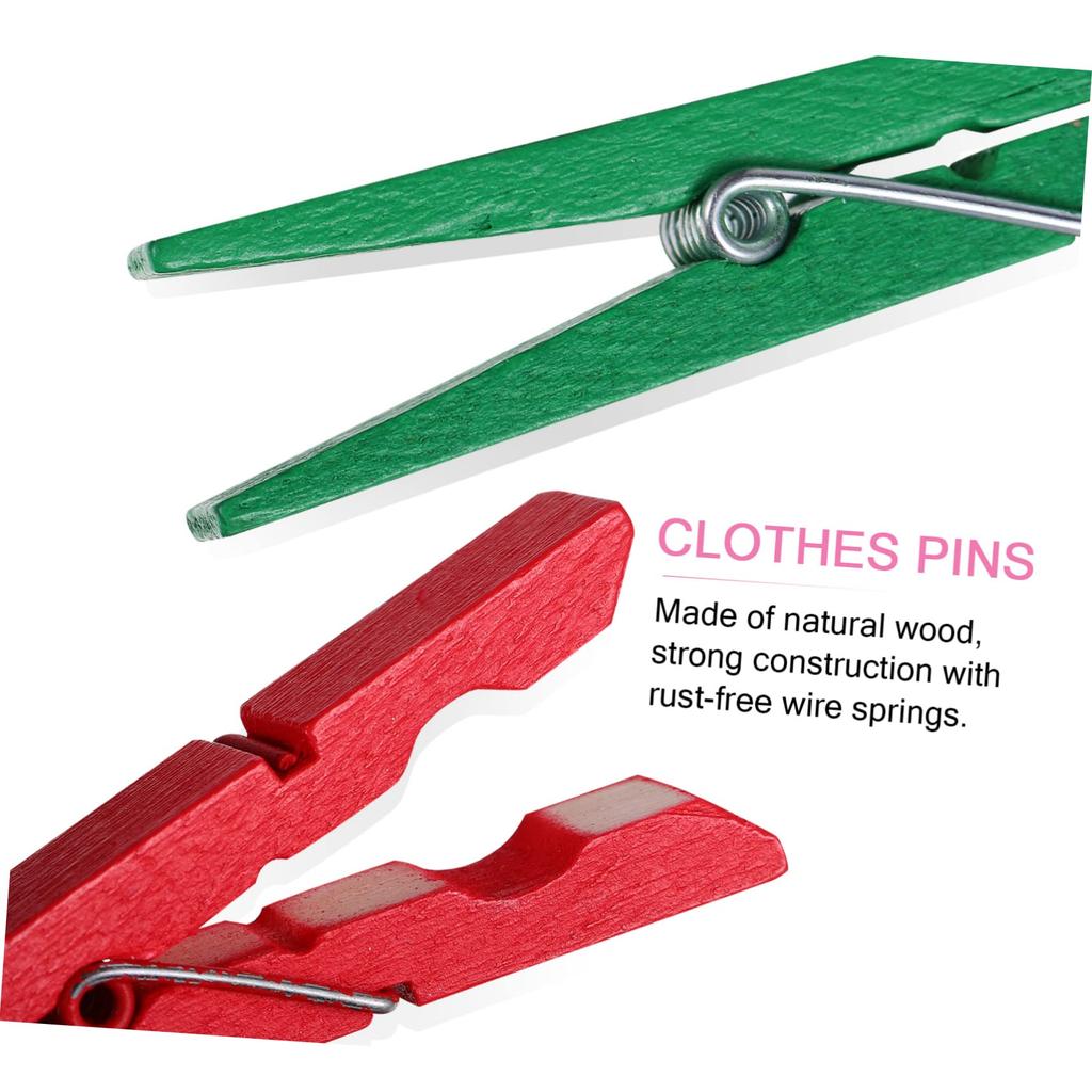 NUOLUX Niedliche Holz 100 Wäscheklammern für Mini Feste Holzfoto Holzwäscheklammern Wäscheklammern, Stücke, Basteln, Multi, Wäscheklammern, Holz,