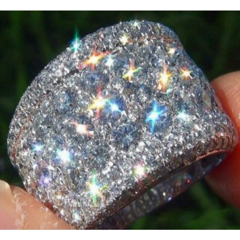 

Кольцо с цирконом «Восемь сердец и восемь стрел» Модные европейские и американские кольца No. 10