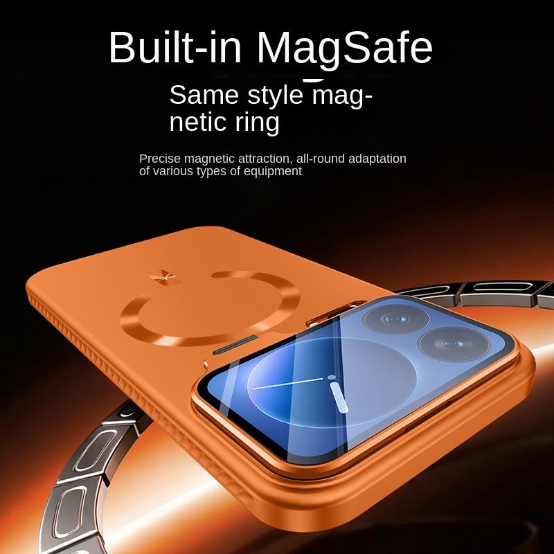 For Xiaomi 17 Pro 17 Pro Max Phone Case, Lens Bracket Protection, Magnetic Attachment, Solid Color Design