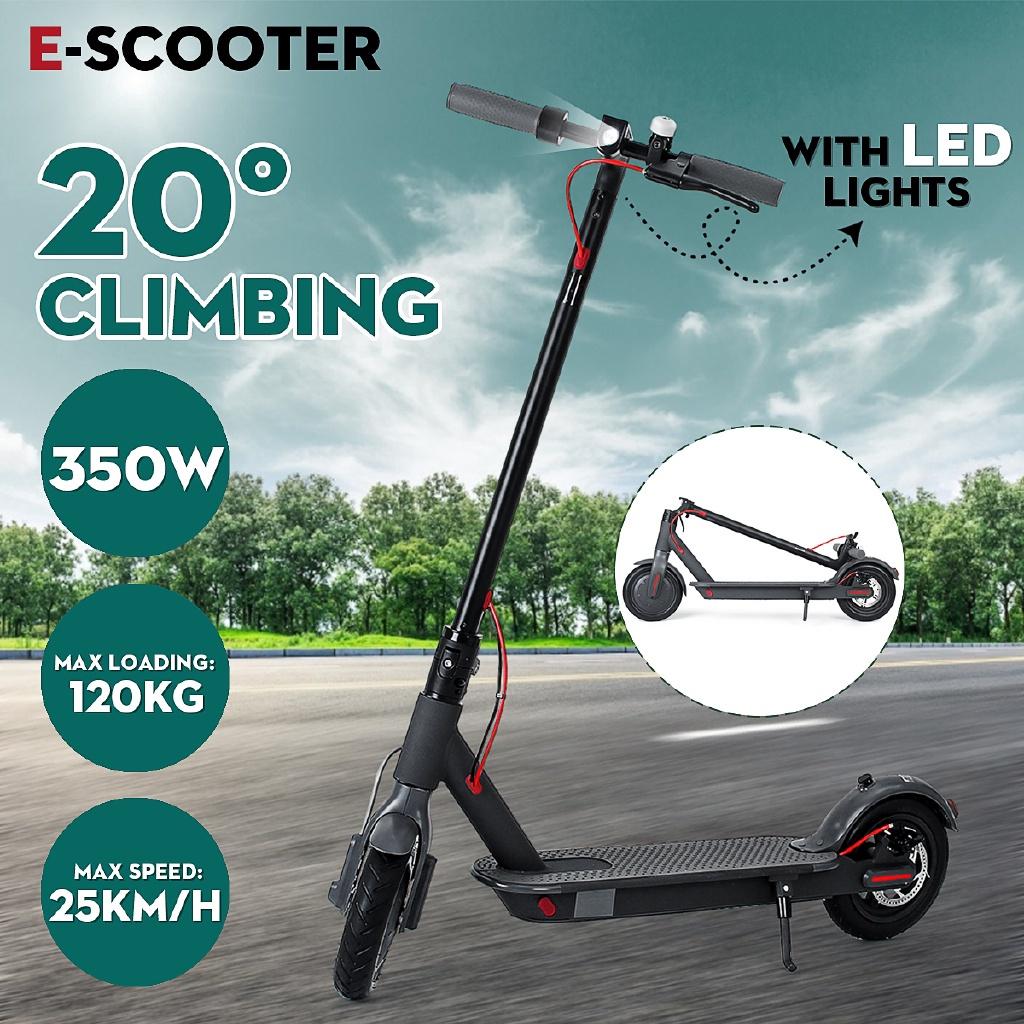 Trotineta Elétrica Dobrável para Adultos Bicicleta Elétrica 350W Preta Acessórios Trotinetes Bicicleta Elétrica