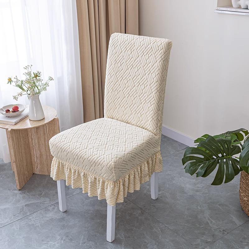 Elastischer Stuhlbezug Neuer Stil Rückenlehne Integriert Vier Jahreszeiten Universal Esszimmerstuhl Sitzkissen Set Haushalt Universal Hockerbezug