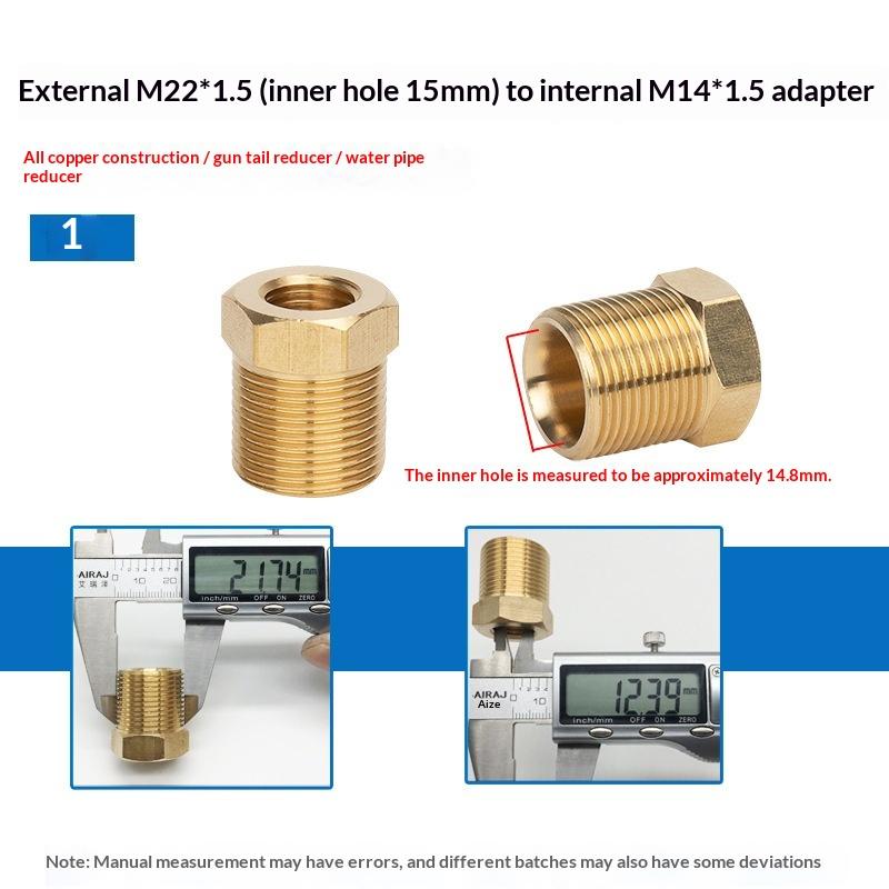 Brass Hose Barb Connector Male to Female Adapter Durable Pipe Fitting for Water Gas Air Tubing Applications
